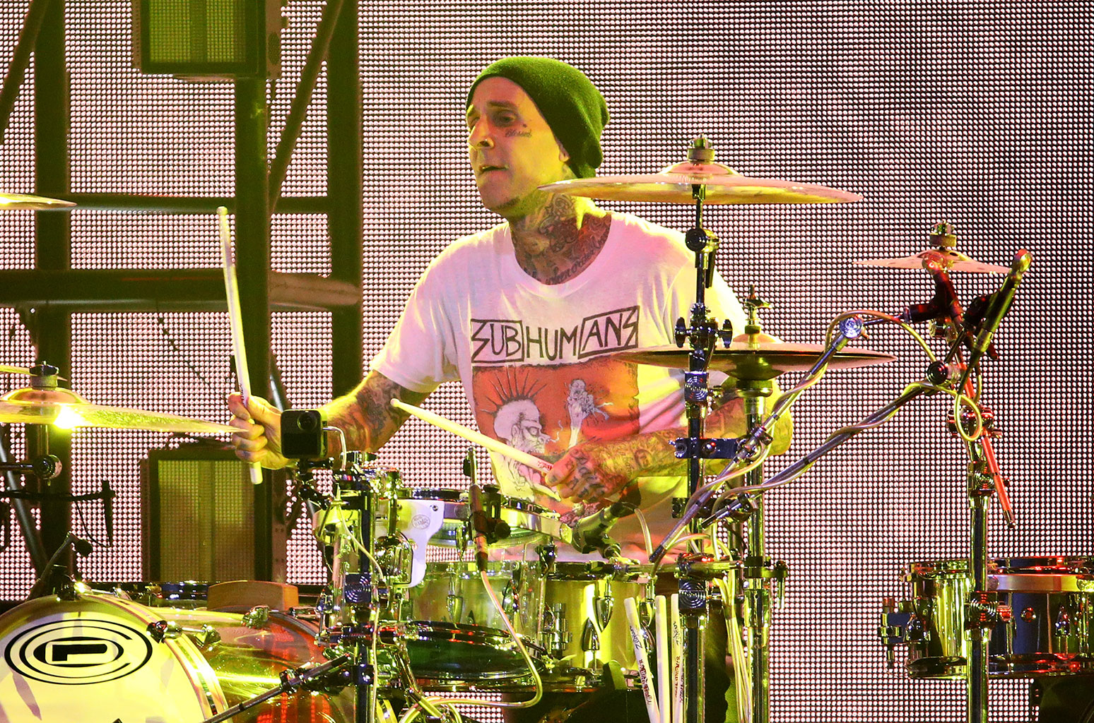 Travis Barker Slays Drum Cover of Adeles Easy On Me: Watch